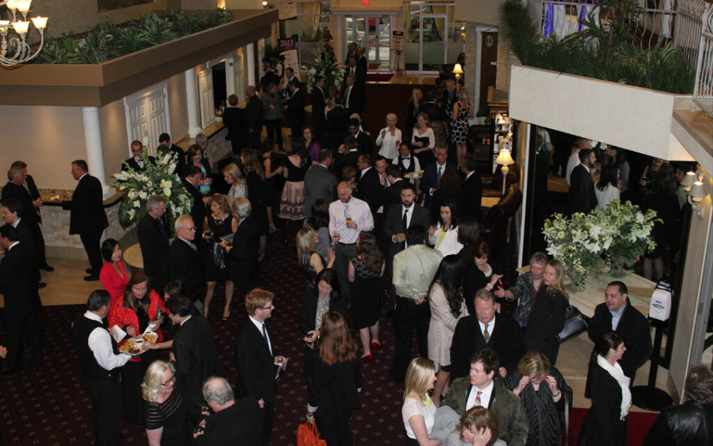 The evening started with a special VIP champagne reception for award finalists, winners, sponsors and other VIPs. After a terrific cocktail reception and dinner the awards presentation began. Chamber President, Keith Hoey, MCd the event with award presentations made by Mayor Rick Goldring, John Chisholm of BEDC, Gord Langford of Tourism Burlington, and Shelley McQuade of the Chamber of Commerce.