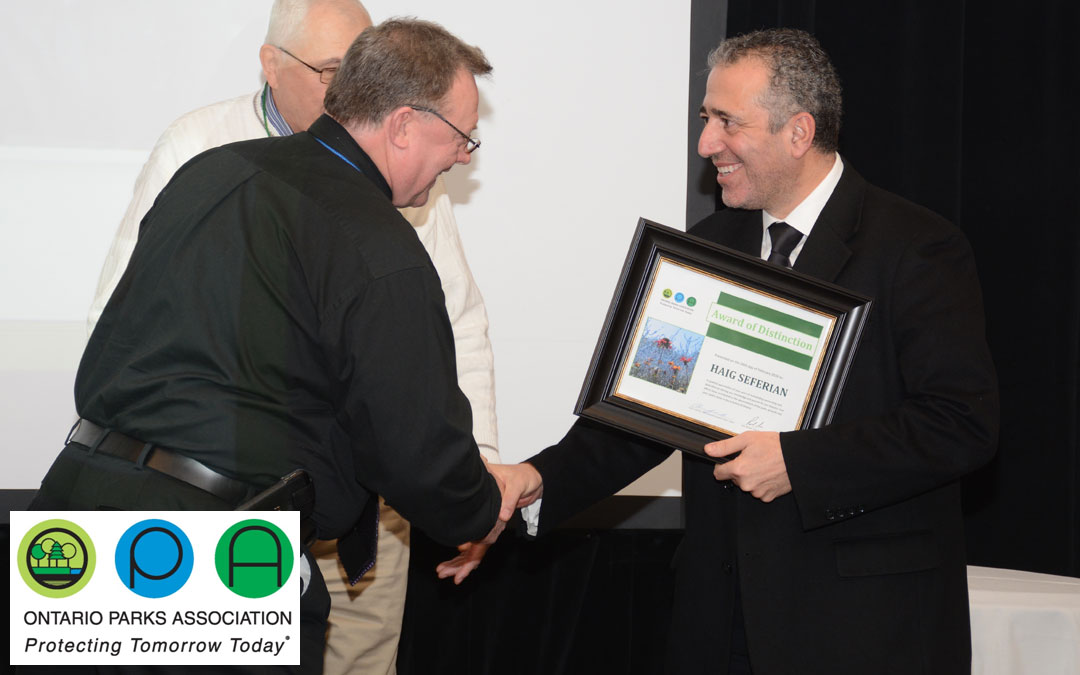 Ontario Parks Association Award of Distinction