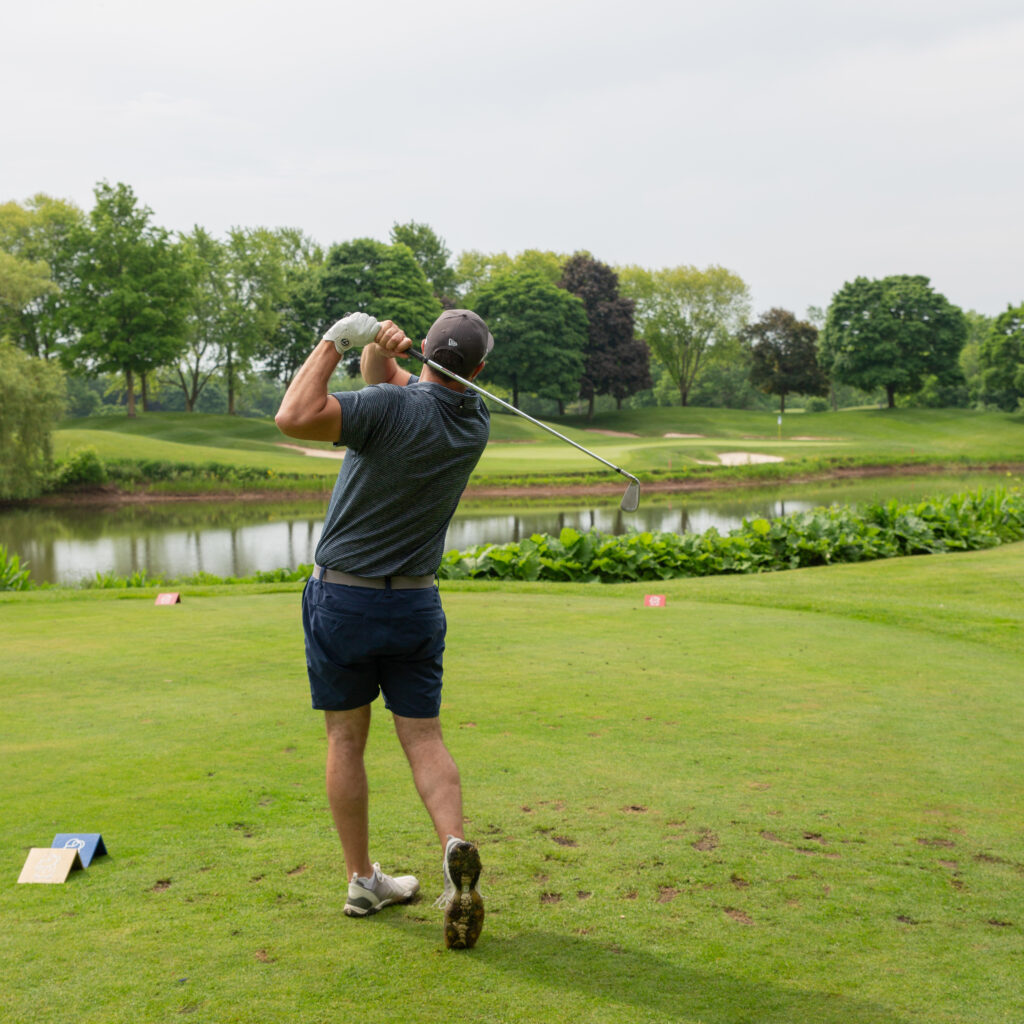 Brad Smith teeing off at Glen Abbey